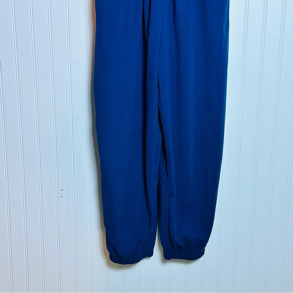 Halara Pockets Waffle Casual Jogger Overalls Women's Blue Jumpsuit Large - Picture 11 of 17